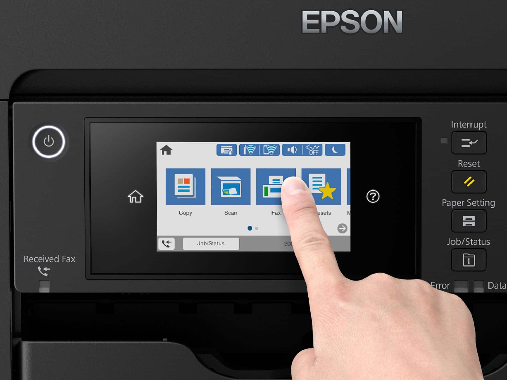 Alt View 16. Epson - WorkForce Pro WF-7840 Wireless Wide-format All-in-One Inkjet Printer - Black.