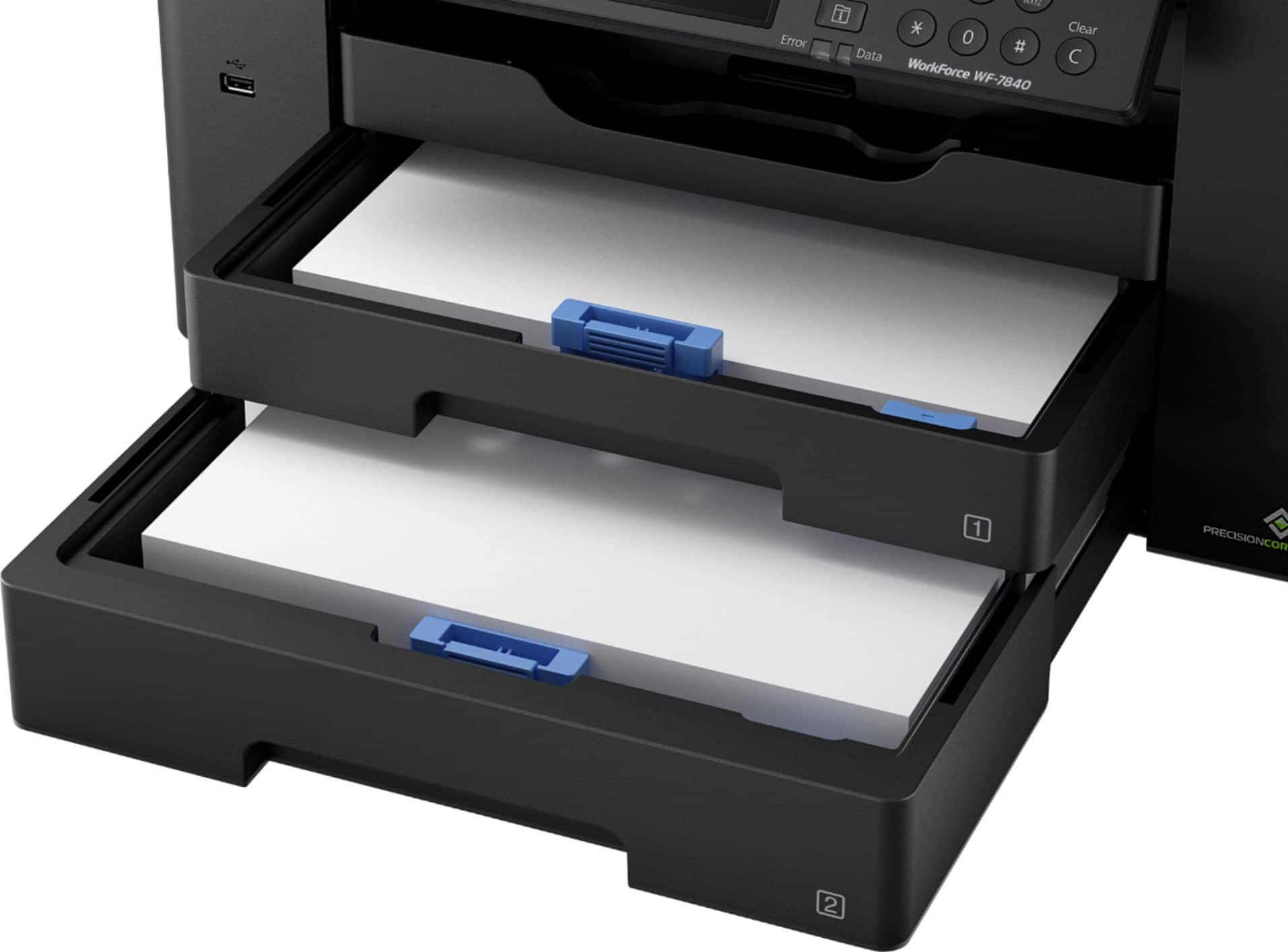 Alt View 19. Epson - WorkForce Pro WF-7840 Wireless Wide-format All-in-One Inkjet Printer - Black.