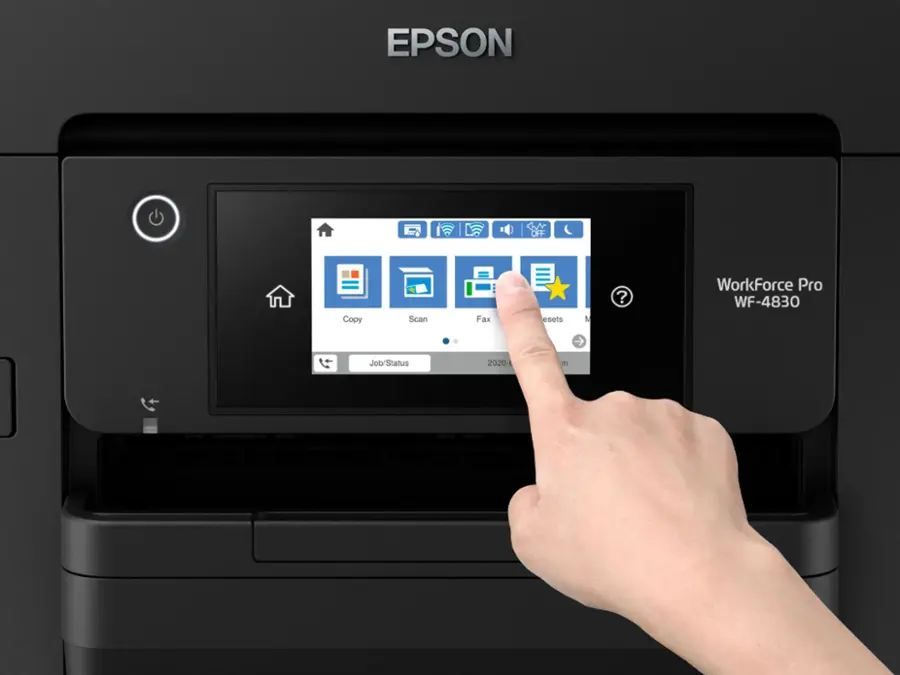 Alt View 14. Epson - WorkForce Pro WF-4830 Wireless All-in-One Printer - black.