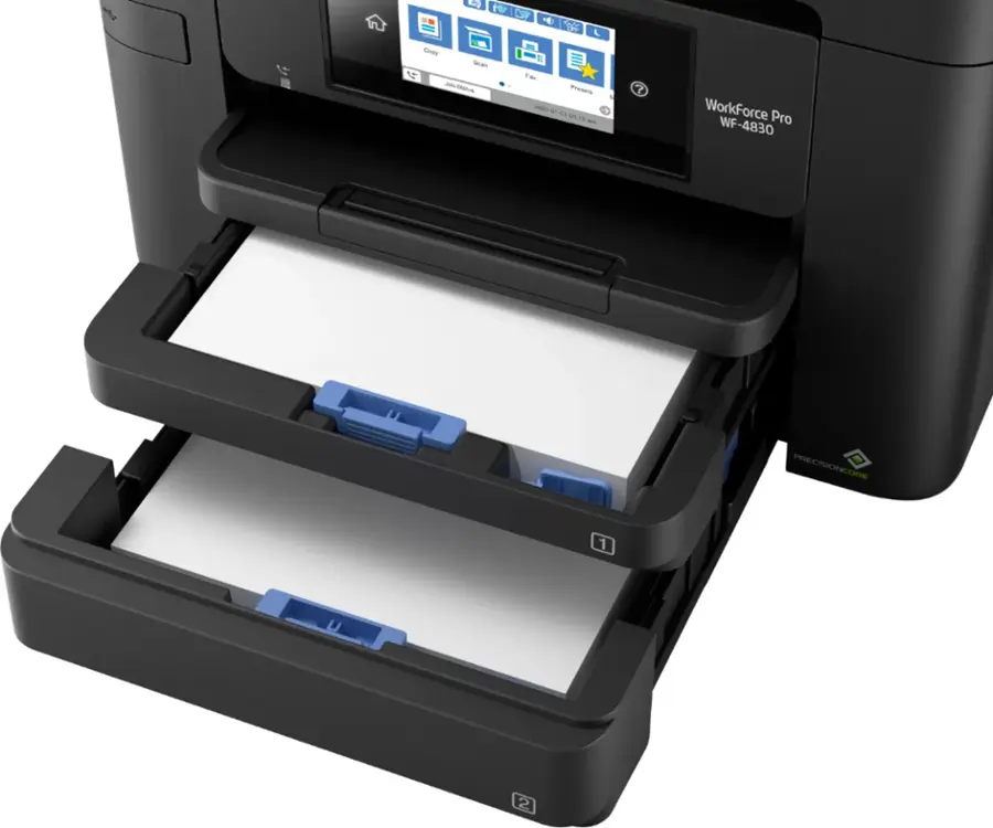 Alt View 18. Epson - WorkForce Pro WF-4830 Wireless All-in-One Printer - black.