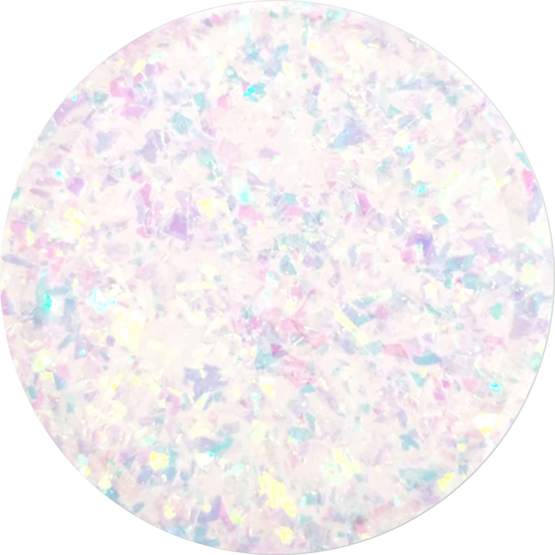 PopSockets - Adhesive PopGrip Universal Grip & Stand for Cell Phones - Iridescent Confetti White - Front_Zoom