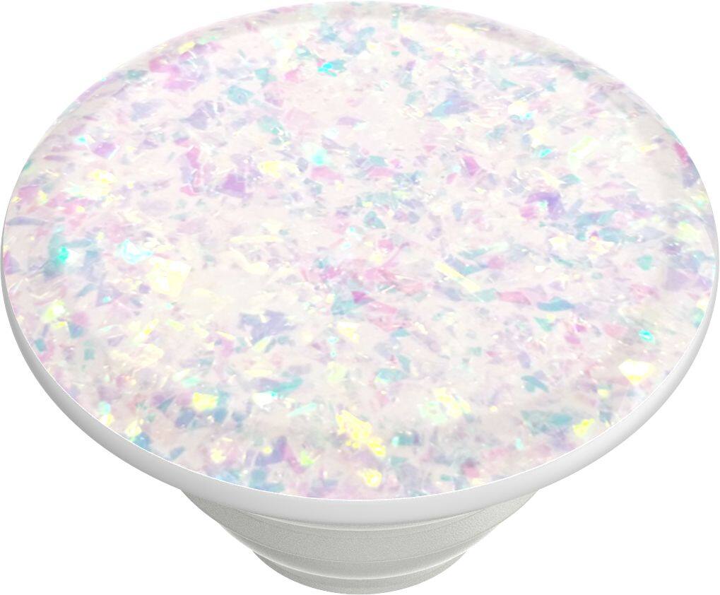 Alt View 11. PopSockets - PopGrip Premium Cell Phone Grip & Stand - Iridescent Confetti White.