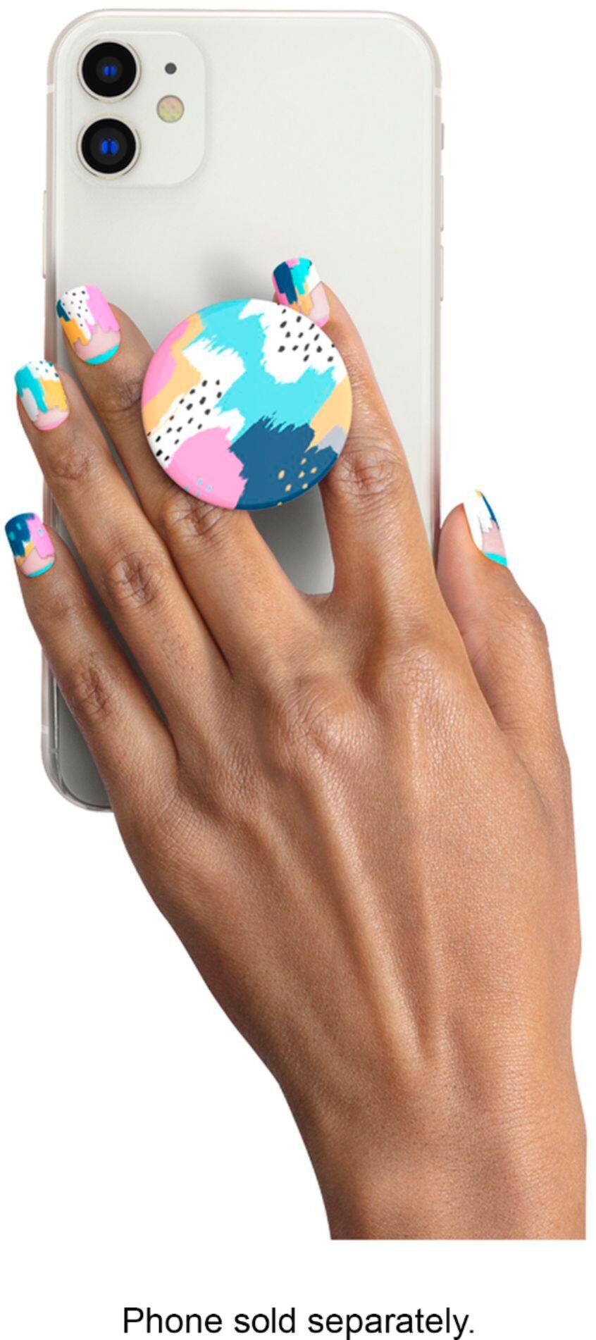 Angle View: PopSockets - Nails + PopGrip for Most Cell Phones - Painterly Pastels