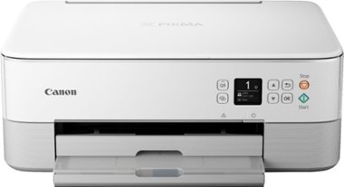 Canon - Pixma TS6420 Wireless All-In-One Inkjet Printer - White - Front_Zoom