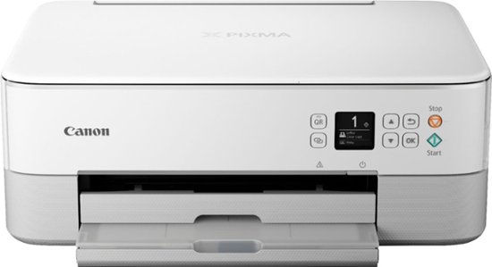 Front Zoom. Canon - Pixma TS6420 Wireless All-In-One Inkjet Printer - White.
