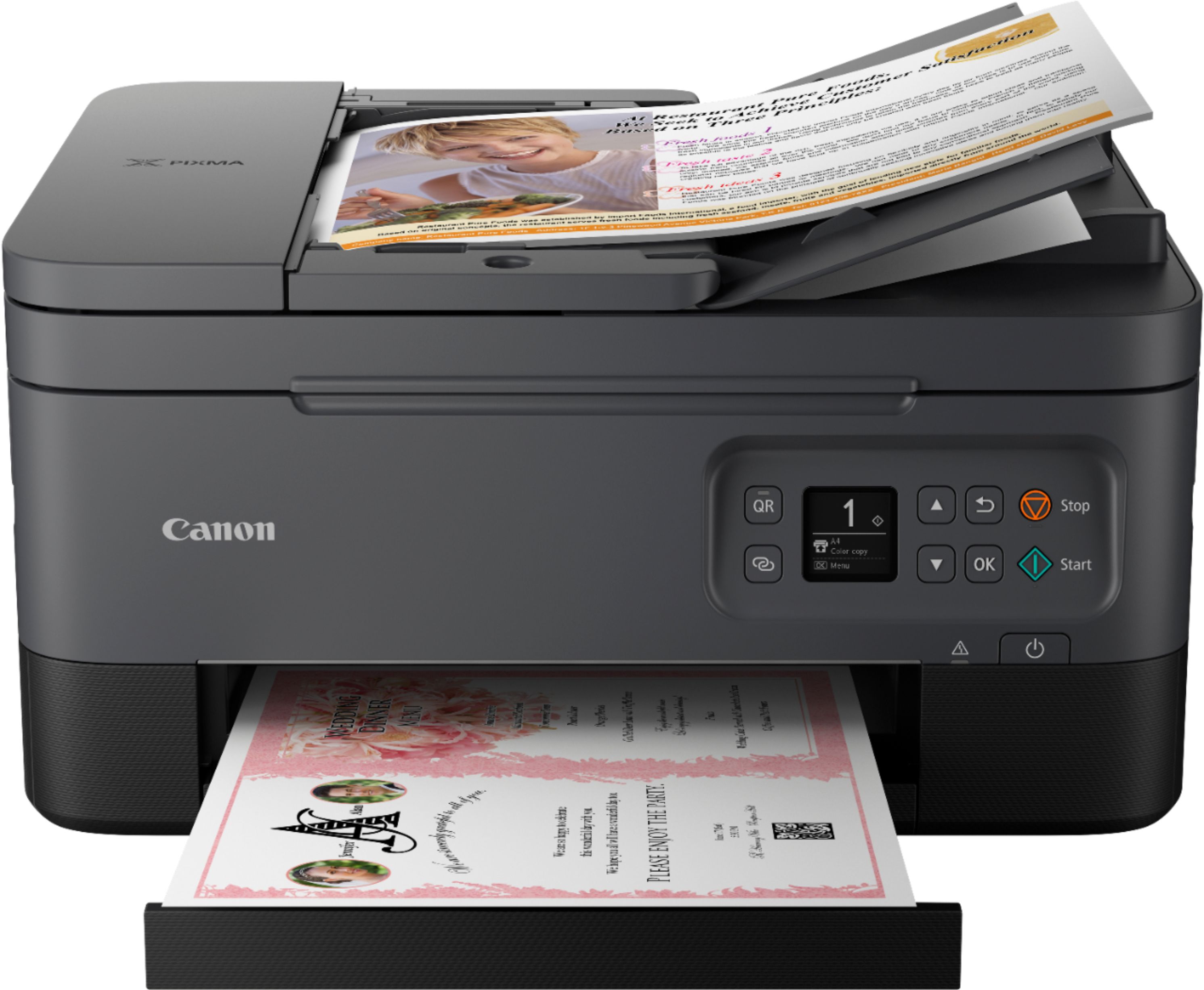 Canon Pixma TR7020 Wireless AllInOne Inkjet Printer Black 4460C002