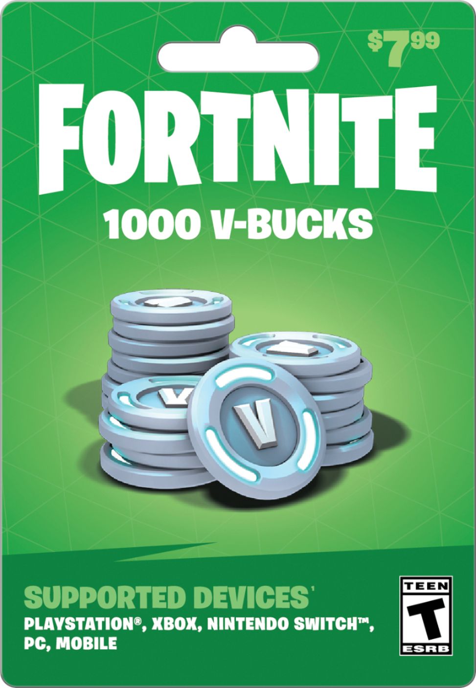 Fortnite V-Bucks 7.99 Card