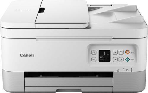 Canon - Pixma TR7020 Wireless All-In-One Inkjet Printer - White-Front_Standard