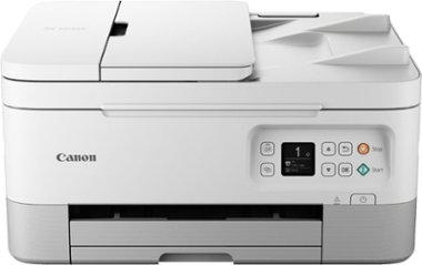 Canon - Pixma TR7020 Wireless All-In-One Inkjet Printer - White - Front_Zoom