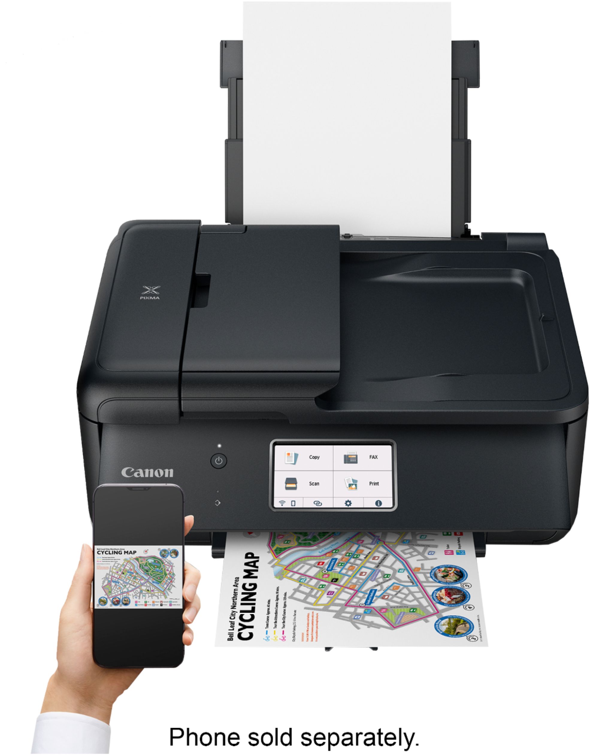 and Android Printing Photo and Document Printing Black Airprint Copier |Scanner| Fax |Auto Document Feeder Canon TR8620 All-in-One Printer for Home Office R
