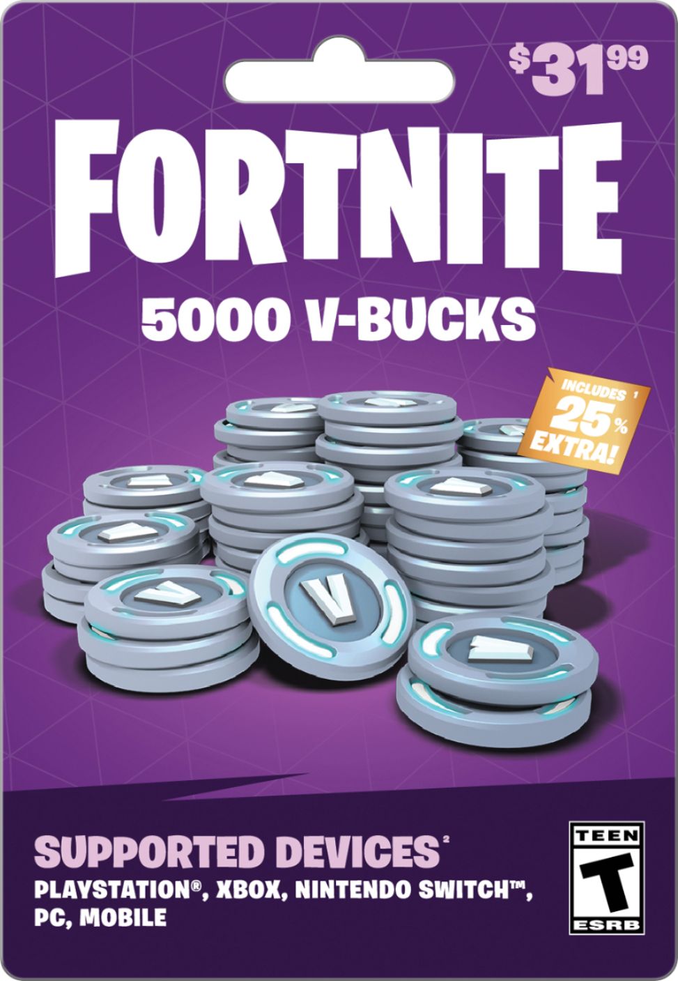 Fortnite V-Bucks 31.99 Card