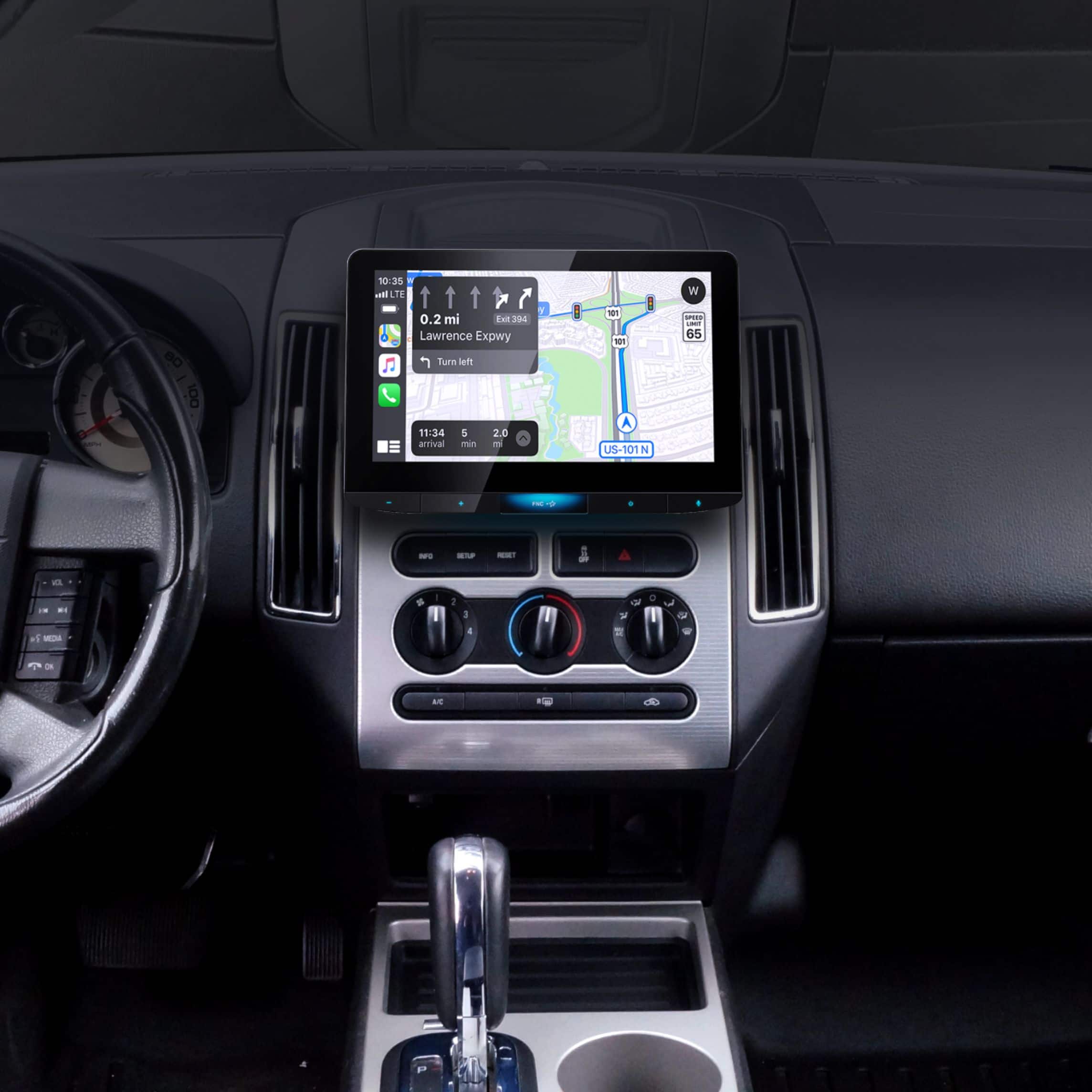 Alt View 11. JVC - 10.1" Full HD Screen - Android Auto/Apple® CarPlay™ - Universal Double Din Fit Digital Media Receiver - Black.