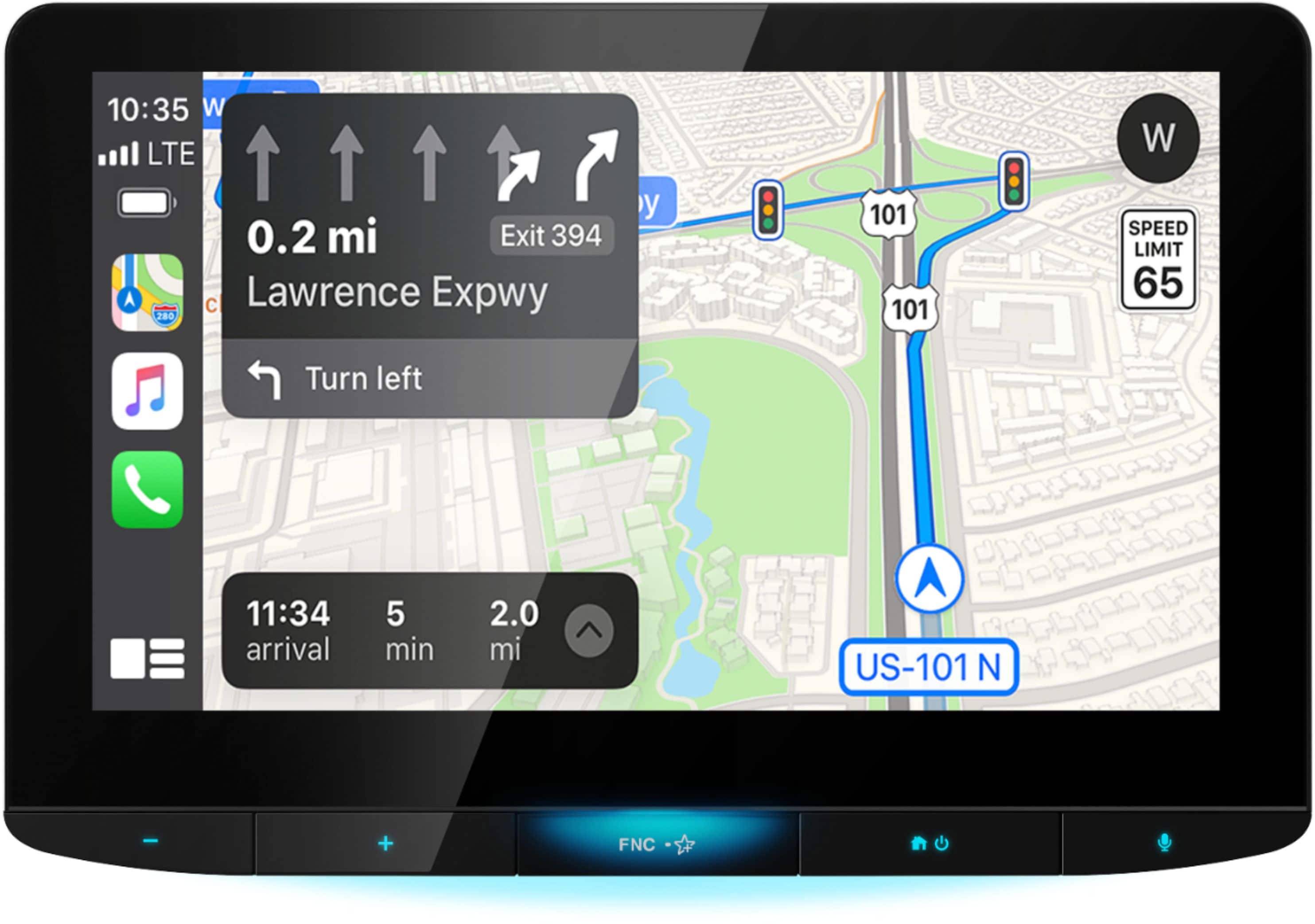 Alt View 12. JVC - 10.1" Full HD Screen - Android Auto/Apple® CarPlay™ - Universal Double Din Fit Digital Media Receiver - Black.