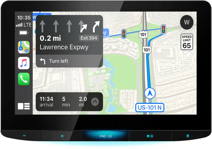 Alt View 12. JVC - 10.1" Full HD Screen - Android Auto/Apple® CarPlay™ - Universal Double Din Fit  Digital Media Receiver - Black.