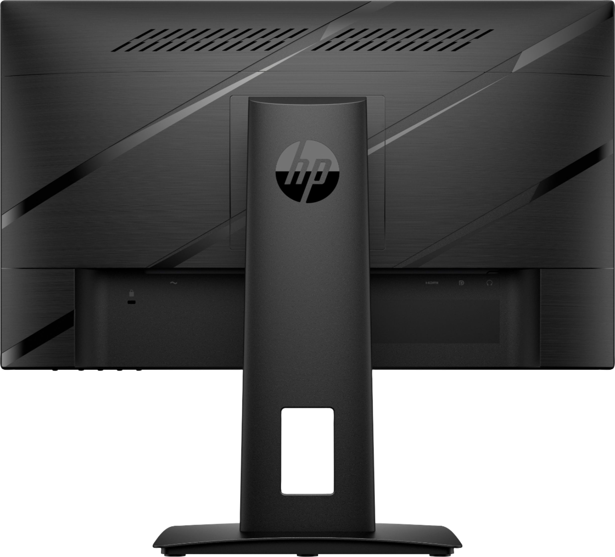Back View: HP - X24ih 23.8" IPS LED FHD FreeSync Premium Monitor (DisplayPort, HDMI) - Black