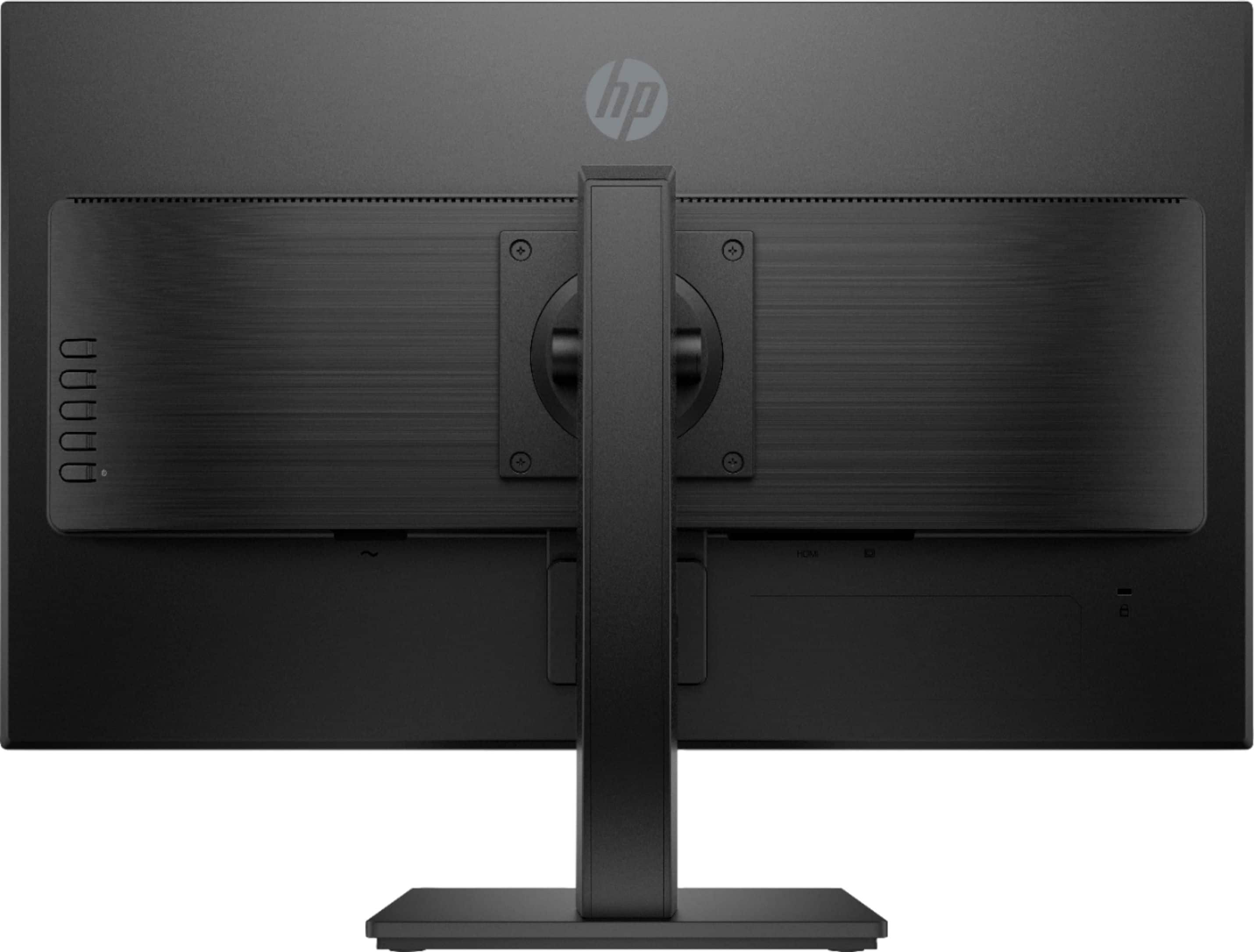 Back. HP - 27" IPS LED QHD Monitor with Adjustable Height (HDMI, VGA) - Silver & Black.