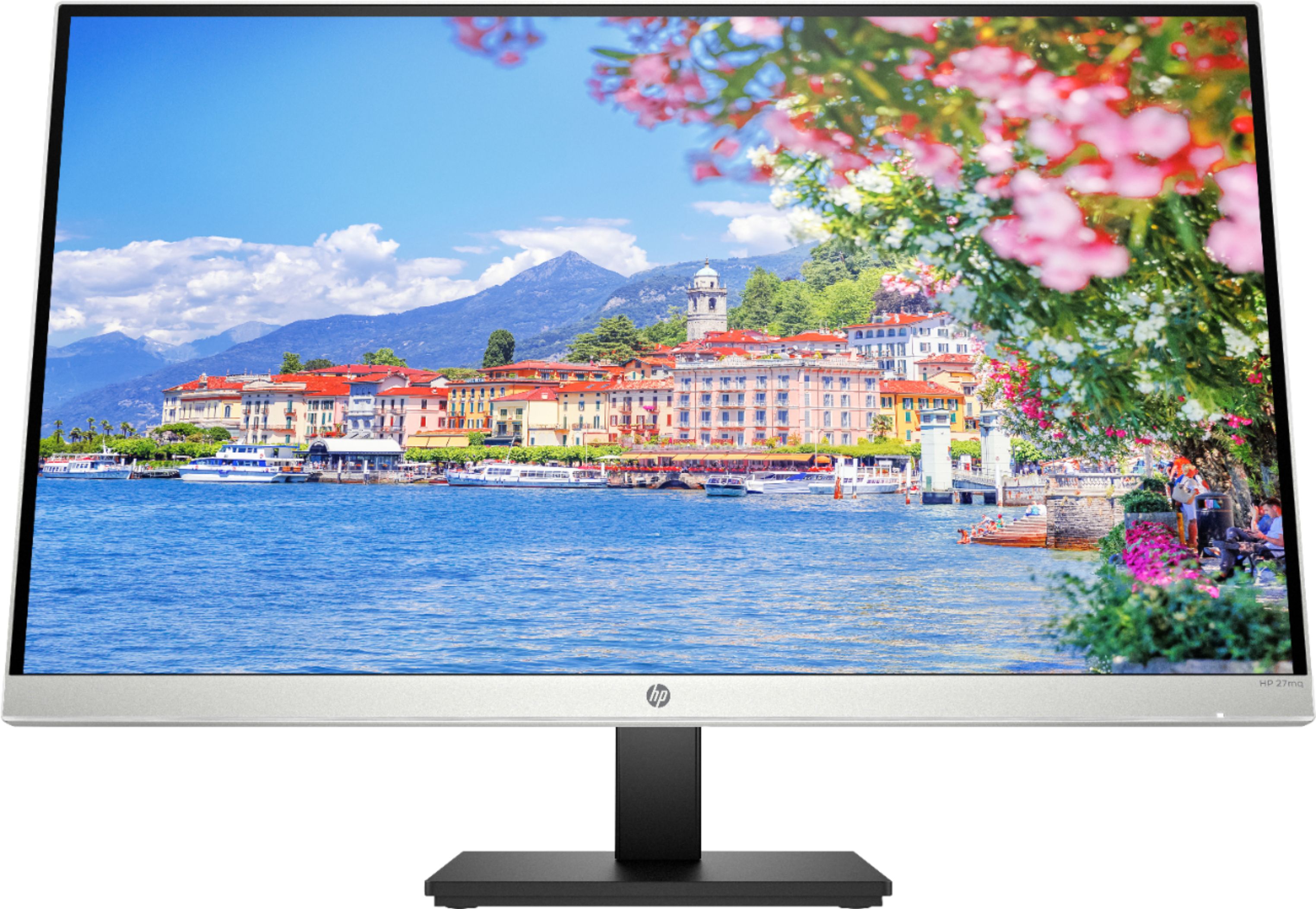 HP 27" IPS LED Monitor with Height VGA) Silver & Black 27mq - Best Buy