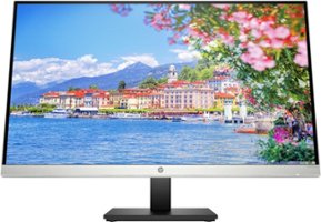 HP - 27" IPS LED QHD Monitor with Adjustable Height (HDMI, VGA) - Silver & Black - Front_Zoom