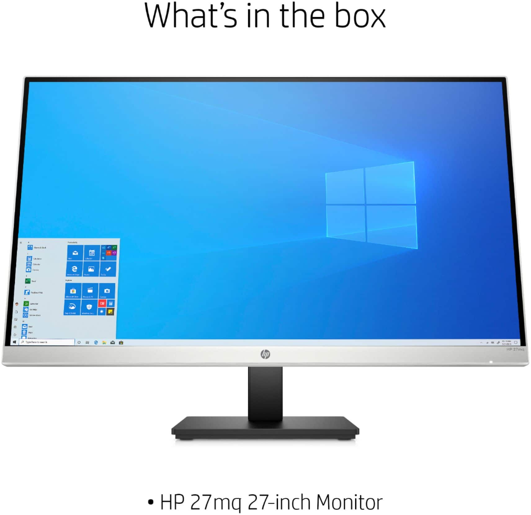 Alt View 15. HP - 27" IPS LED QHD Monitor with Adjustable Height (HDMI, VGA) - Silver & Black.