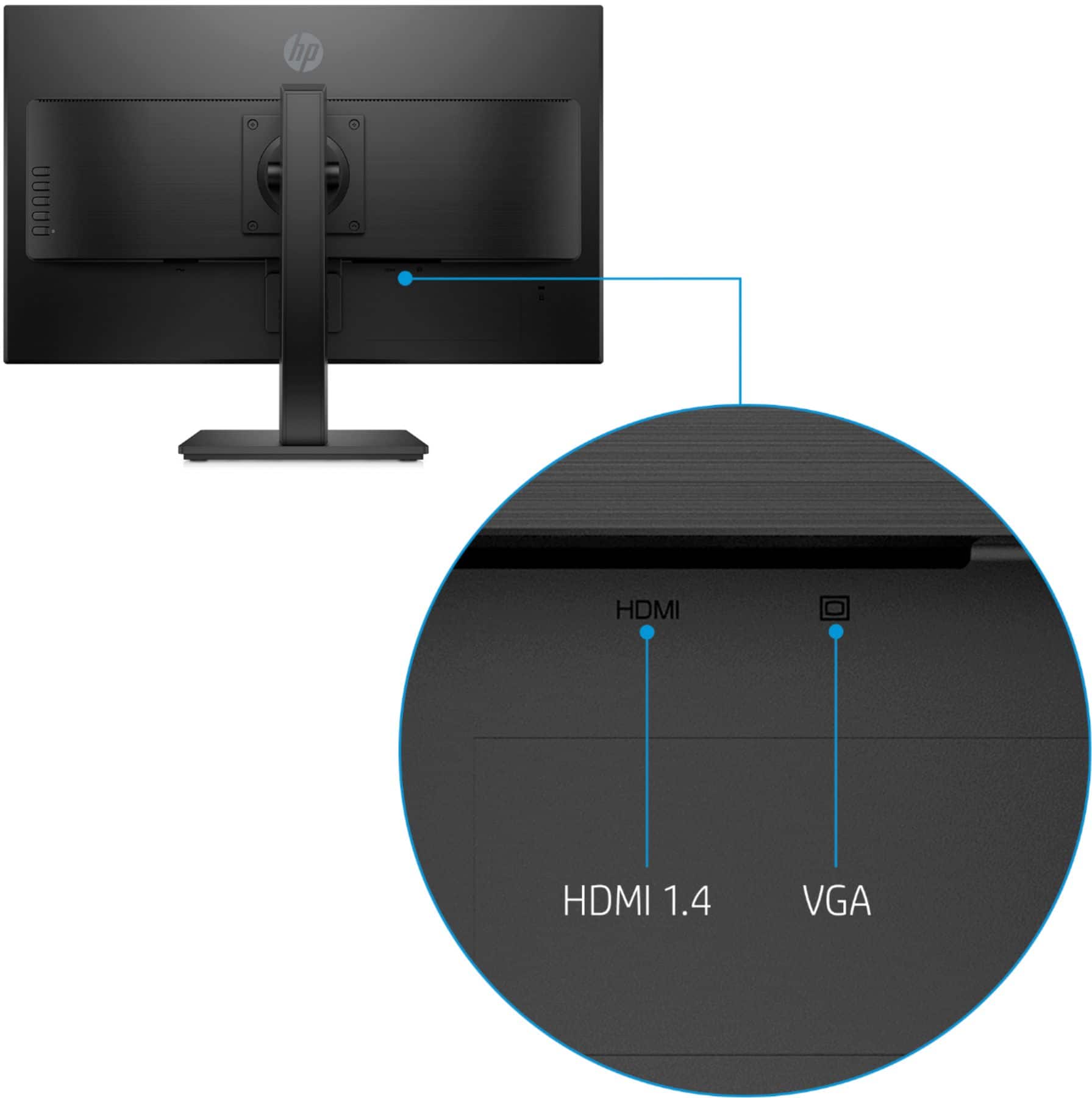 Alt View 18. HP - 27" IPS LED QHD Monitor with Adjustable Height (HDMI, VGA) - Silver & Black.