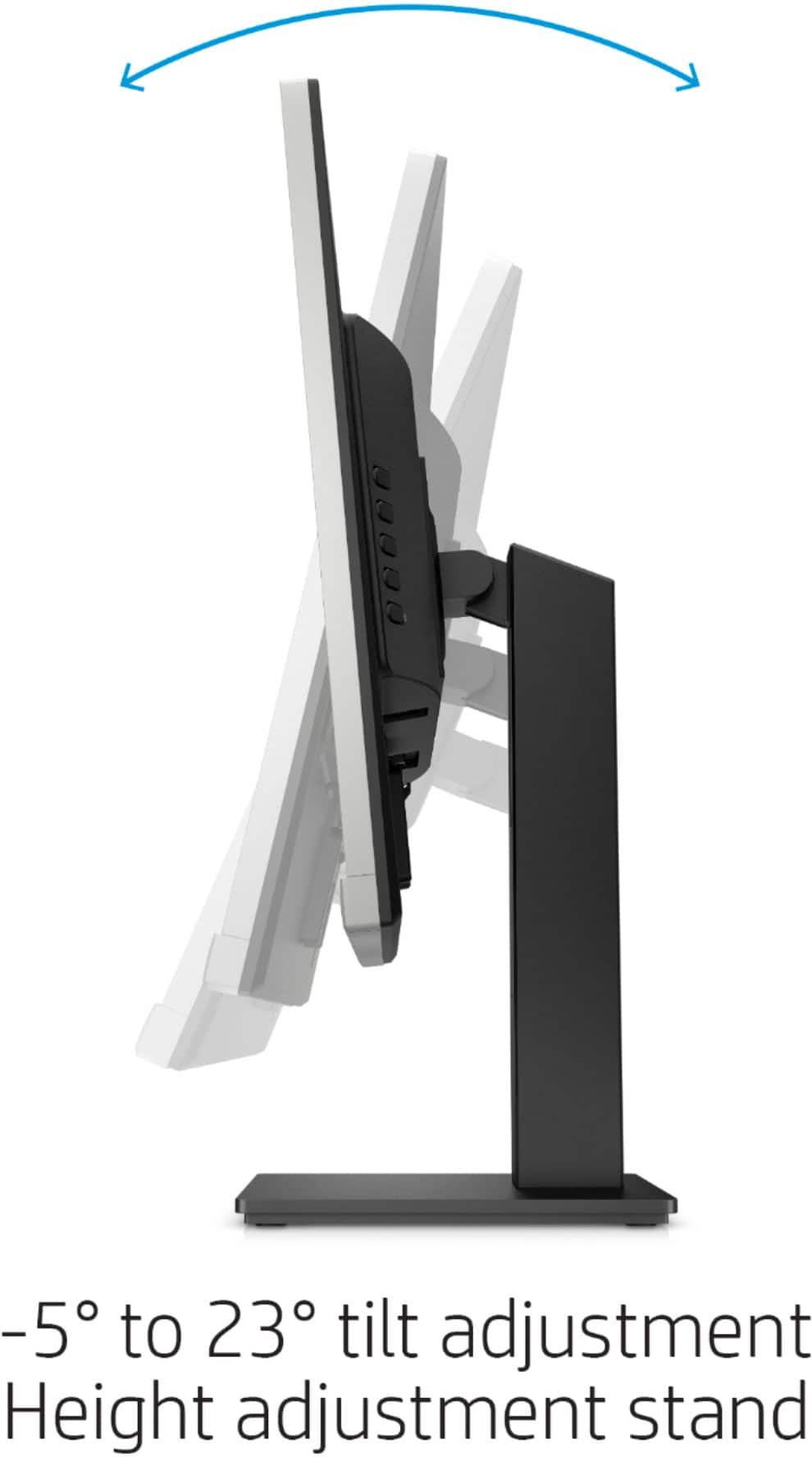 Alt View 19. HP - 27" IPS LED QHD Monitor with Adjustable Height (HDMI, VGA) - Silver & Black.