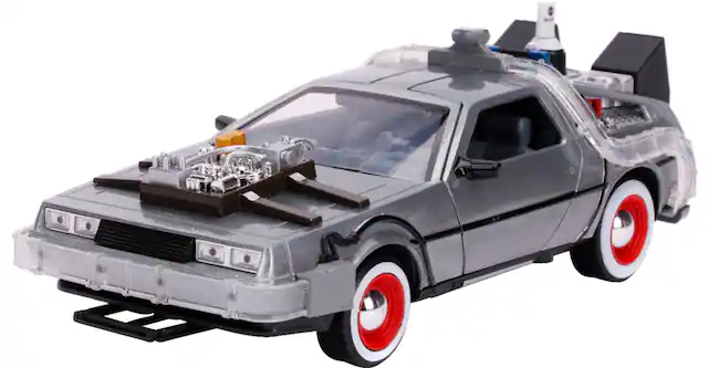 Front. Jada - Hollywood Rides 1:24 Diecast - Back to the Future Time Machine.