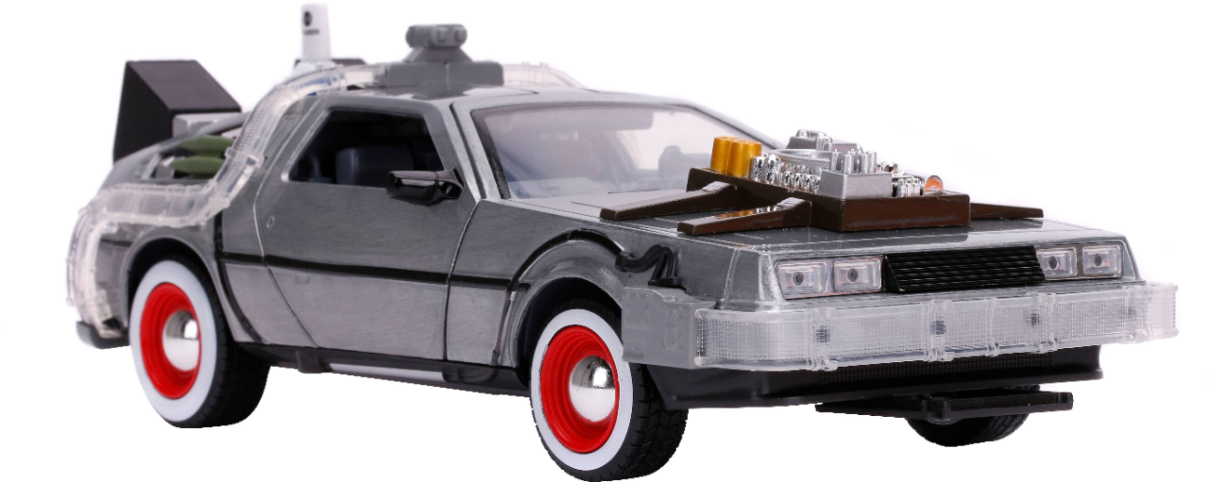 Alt View 12. Jada - Hollywood Rides 1:24 Diecast - Back to the Future Time Machine.