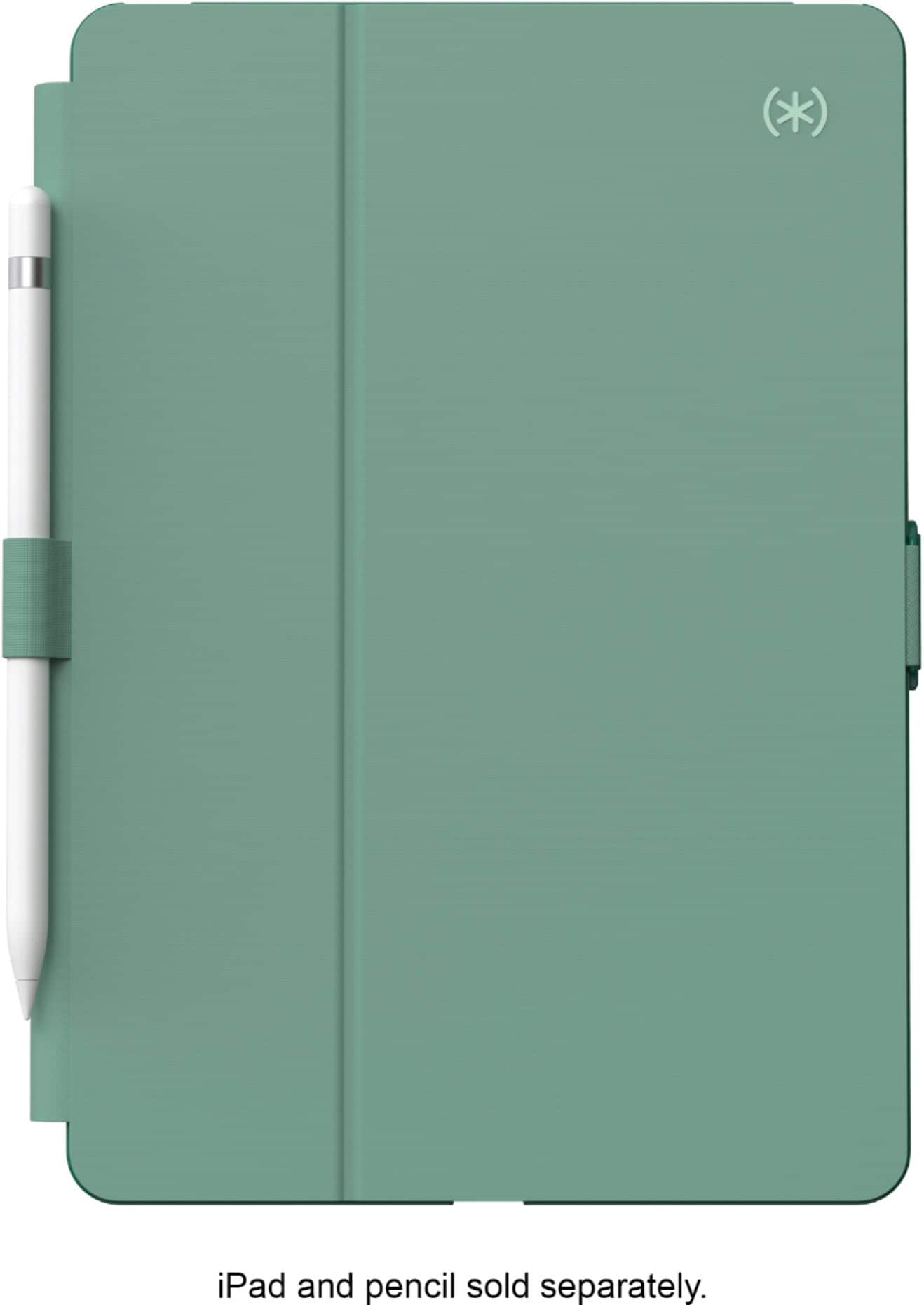 Front. Speck - Balance Folio Case for Apple® iPad® 10.2" (7th, 8th, & 9th Gen 2021) - Fluorite Green.