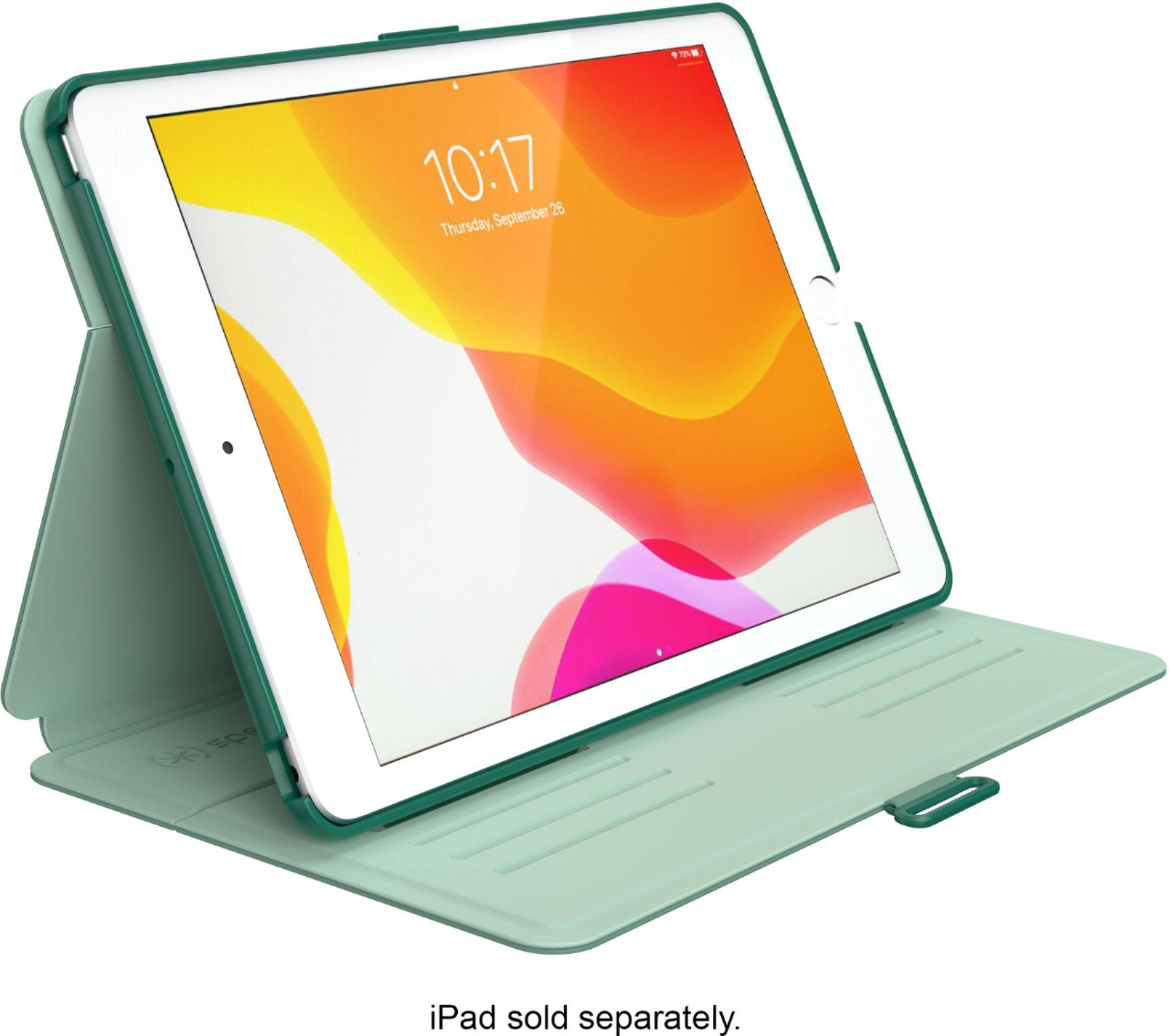 Alt View 15. Speck - Balance Folio Case for Apple® iPad® 10.2" (7th, 8th, & 9th Gen 2021) - Fluorite Green.