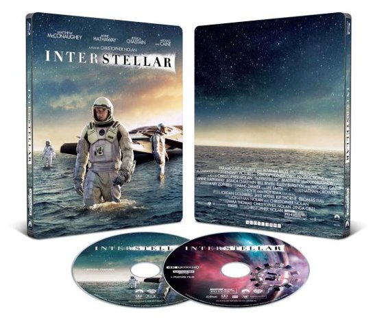 Front Standard. Interstellar [SteelBook] [Includes Digital Copy] [4K Ultra HD Blu-ray/Blu-ray] [Only @ Best Buy] [2014].