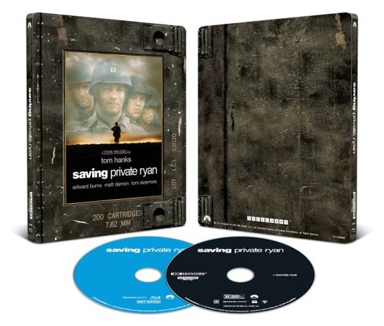 Front Standard. Saving Private Ryan [SteelBook] [Digital Copy] [4K Ultra HD Blu-ray/Blu-ray] [Only @ Best Buy].
