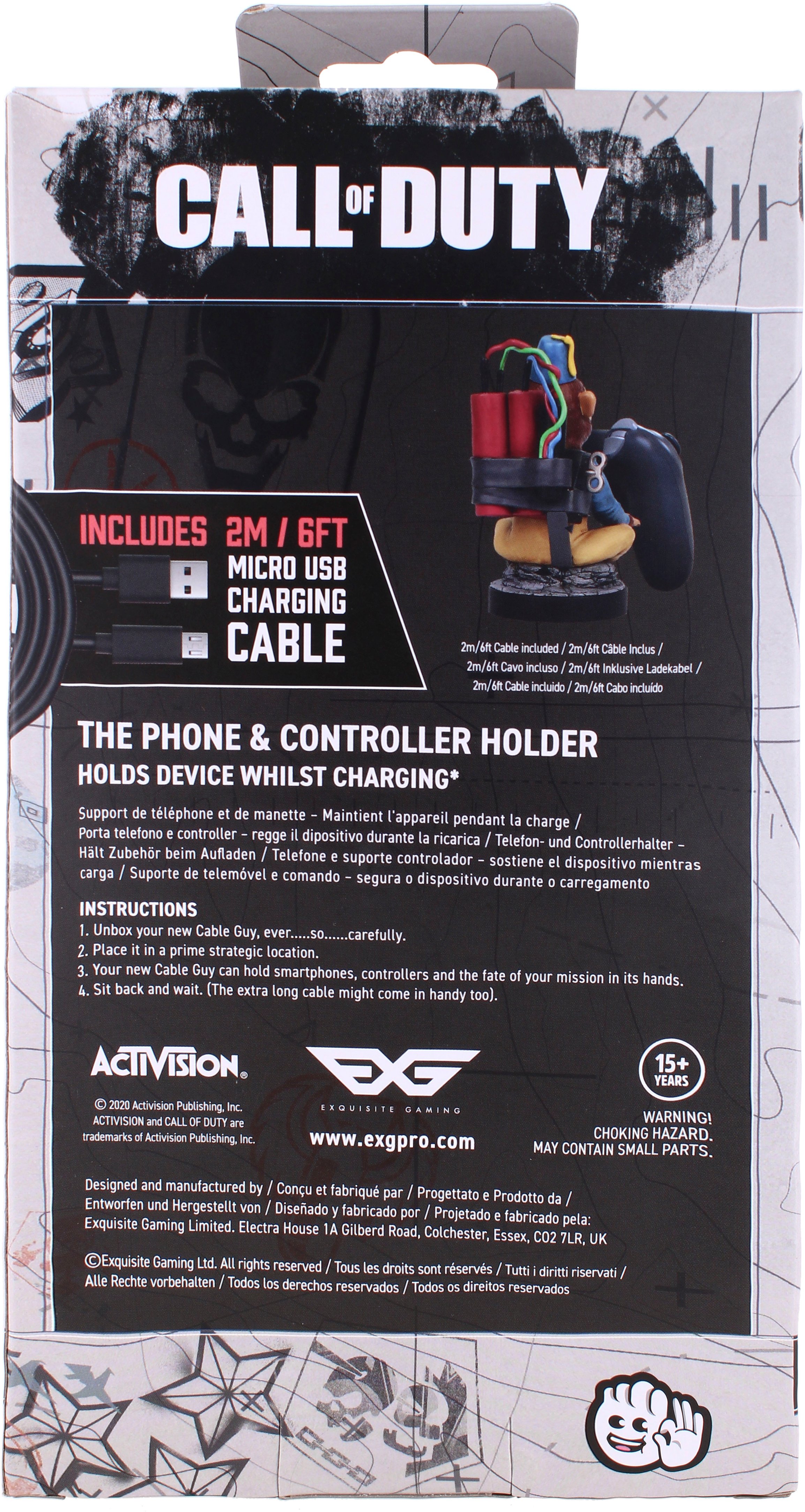 Cable Guys - Call of Duty Monkey Bomb Gaming Accessories & Phone Holder for  Most Controller (Xbox, Play Station, Nintendo Switch)