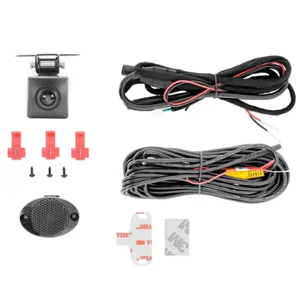 Front. EchoMaster - Universal Back-Up Camera with Moving Object Detection - Black.