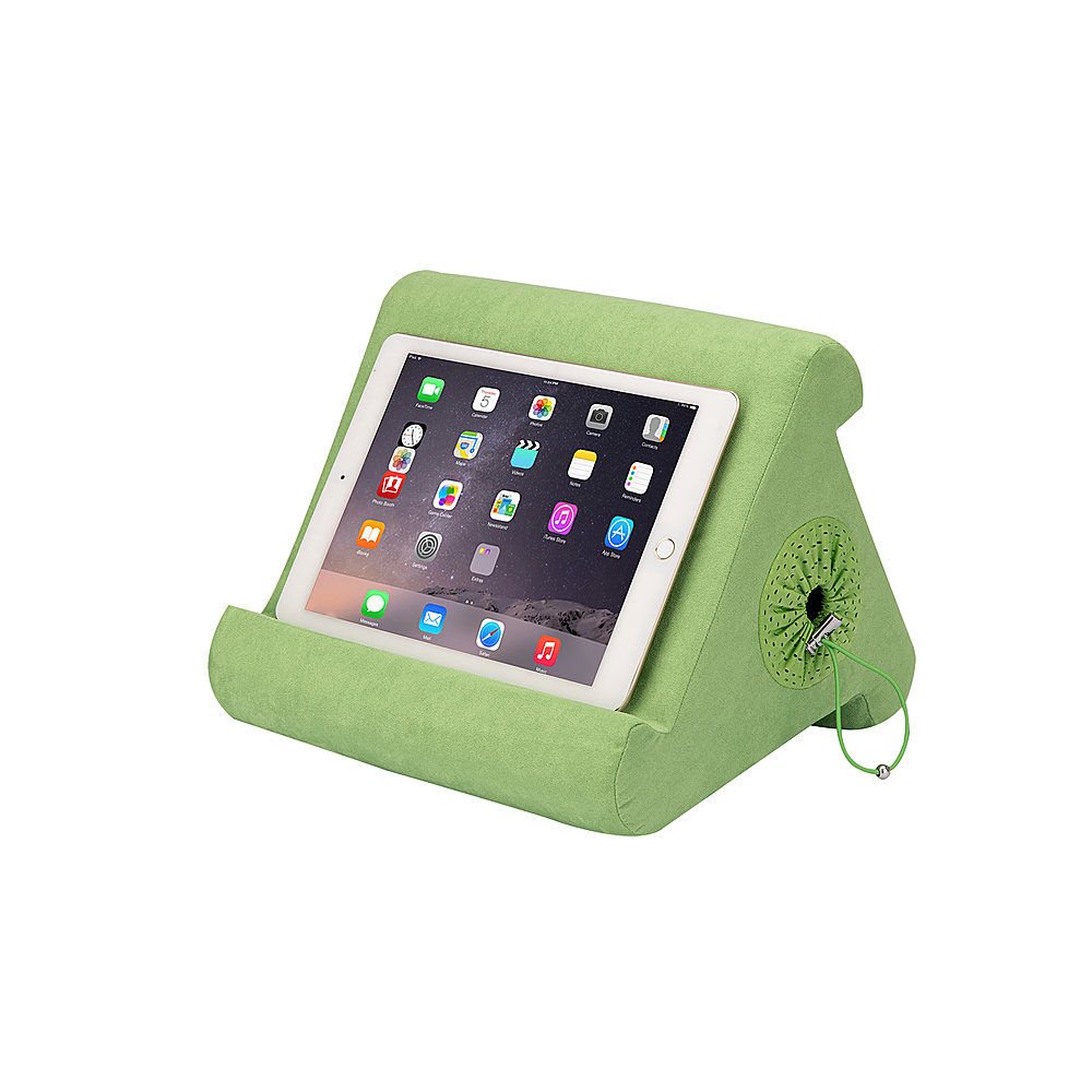Happy Products - Flippy Cubby - Multi-Angle Soft Stand for Tablets, E-Readers, and Books - Kiwi