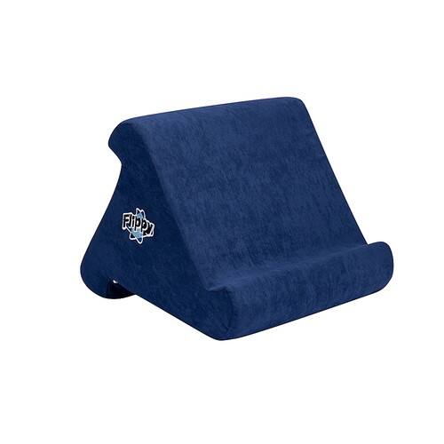 Happy Products - Flippy Cubby - Multi-Angle Soft Stand for Tablets, E-Readers, and Books - Navy