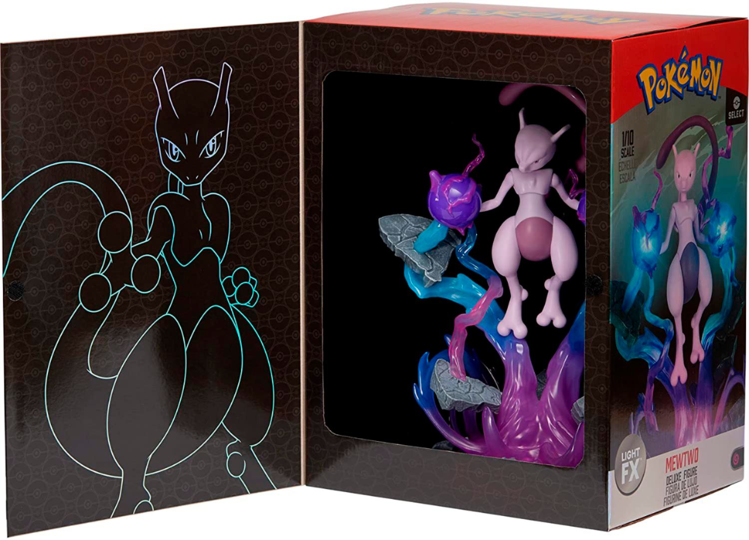 Best Buy: Jazwares Pokemon Deluxe Collector LED Figure 13 Mewtwo