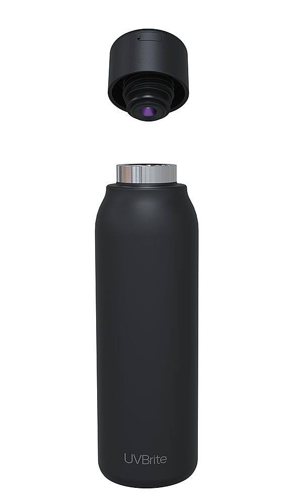 Alt View 11. UVBrite - 19oz UV-C Sterilization Insulated Water Bottle - Black.