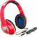 Front. eKids - Spiderman Co Branded Headphone - red.