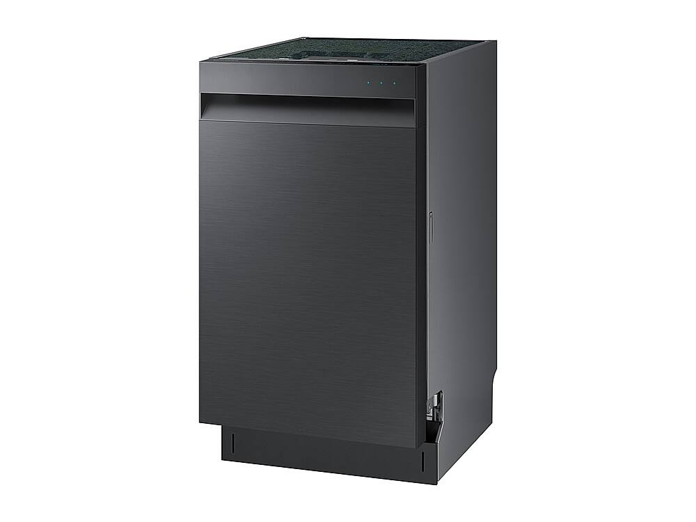Alt View 23. Samsung - 18" Compact Top Control Built-in Dishwasher with Stainless Steel Tub, 46 dBA - Black Stainless Steel.