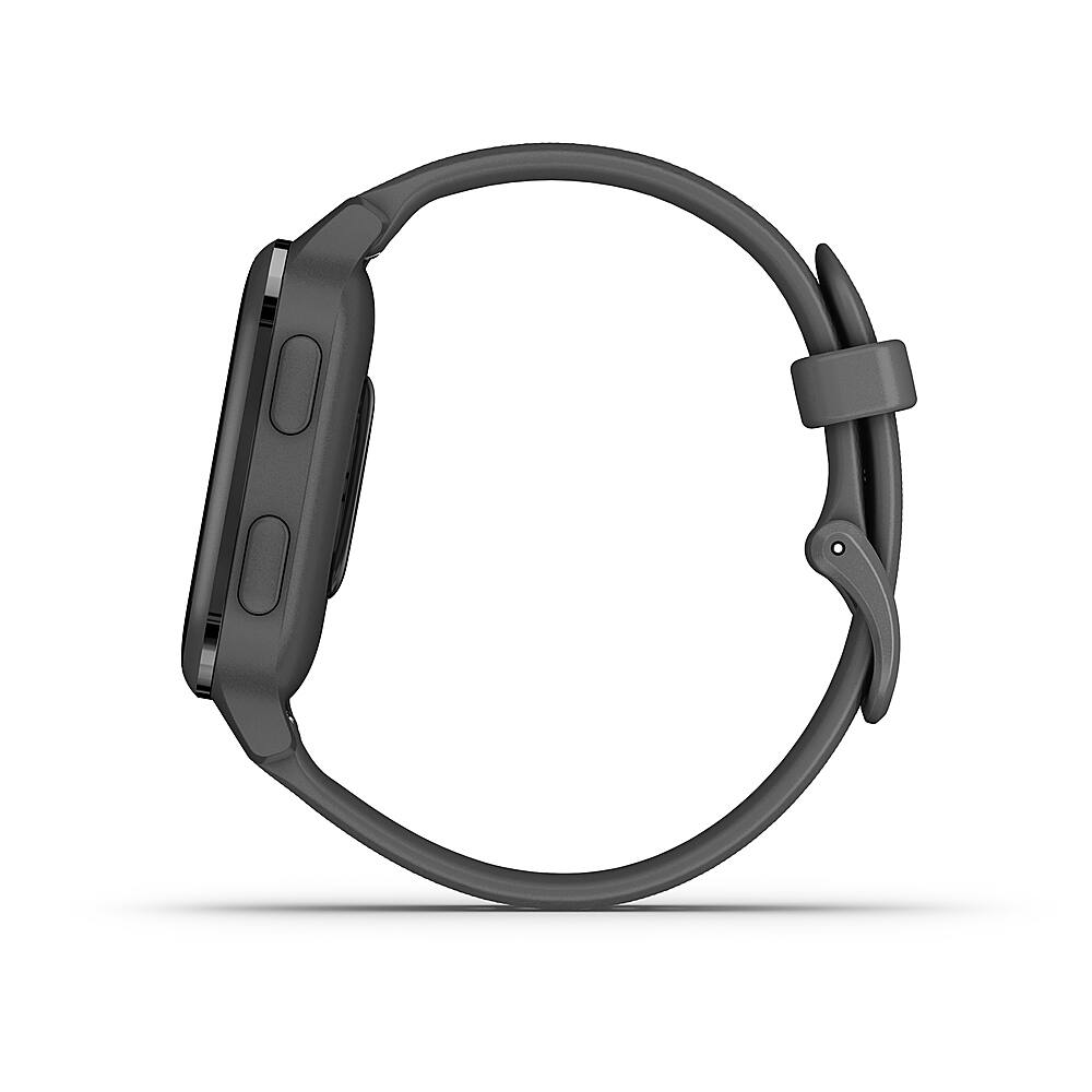 Alt View 4. Garmin - Venu Sq GPS Smartwatch 33mm Fiber-Reinforced Polymer - Shadow Gray.