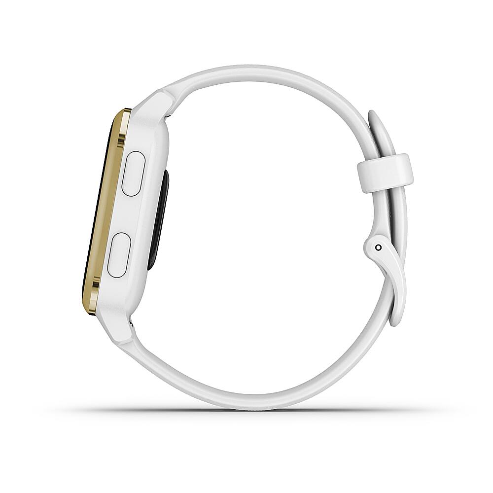 Alt View 4. Garmin - Venu Sq GPS Smartwatch 33mm Fiber-Reinforced Polymer - White.