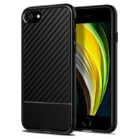 Spigen - Core Armor Case for Apple iPhone SE (2nd Generation)/8/7 - Black - Front_Zoom