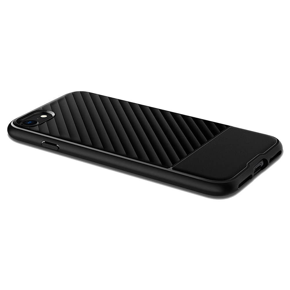 Alt View 3. Spigen - Core Armor Case for Apple iPhone SE (2nd Generation)/8/7 - Black.