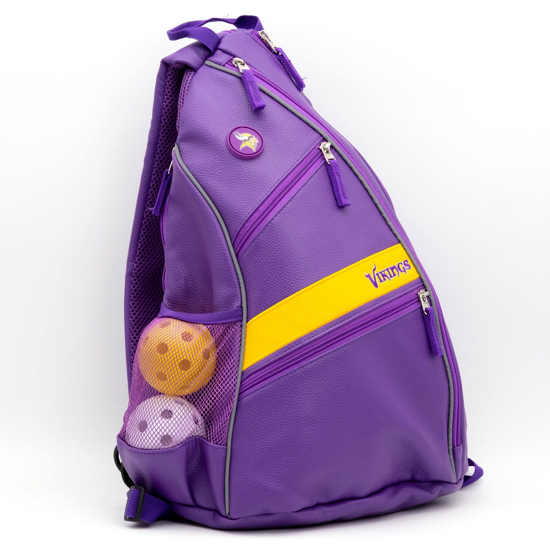 Alt View 2. Team Golf - Minnesota Vikings Embroidered Team Backpack - Multicolor.