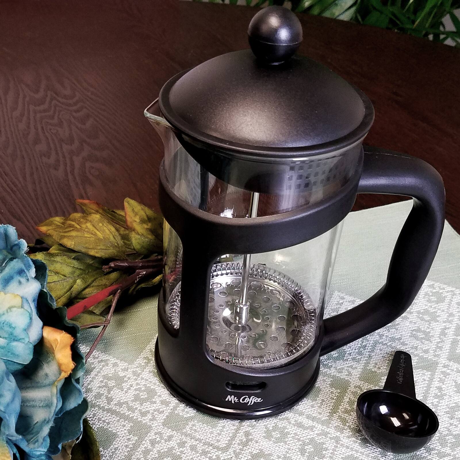 Alt View 5. Mr. Coffee - Mr. Coffee Brivio 28 Ounce Glass French Press Coffee Maker with Plastic Lid.