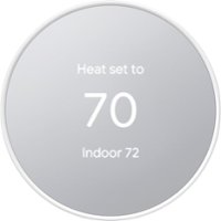 Google - Nest Smart Programmable Wifi Thermostat - Front_Zoom