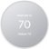 Front. Google - Nest Smart Programmable Wifi Thermostat - Snow.