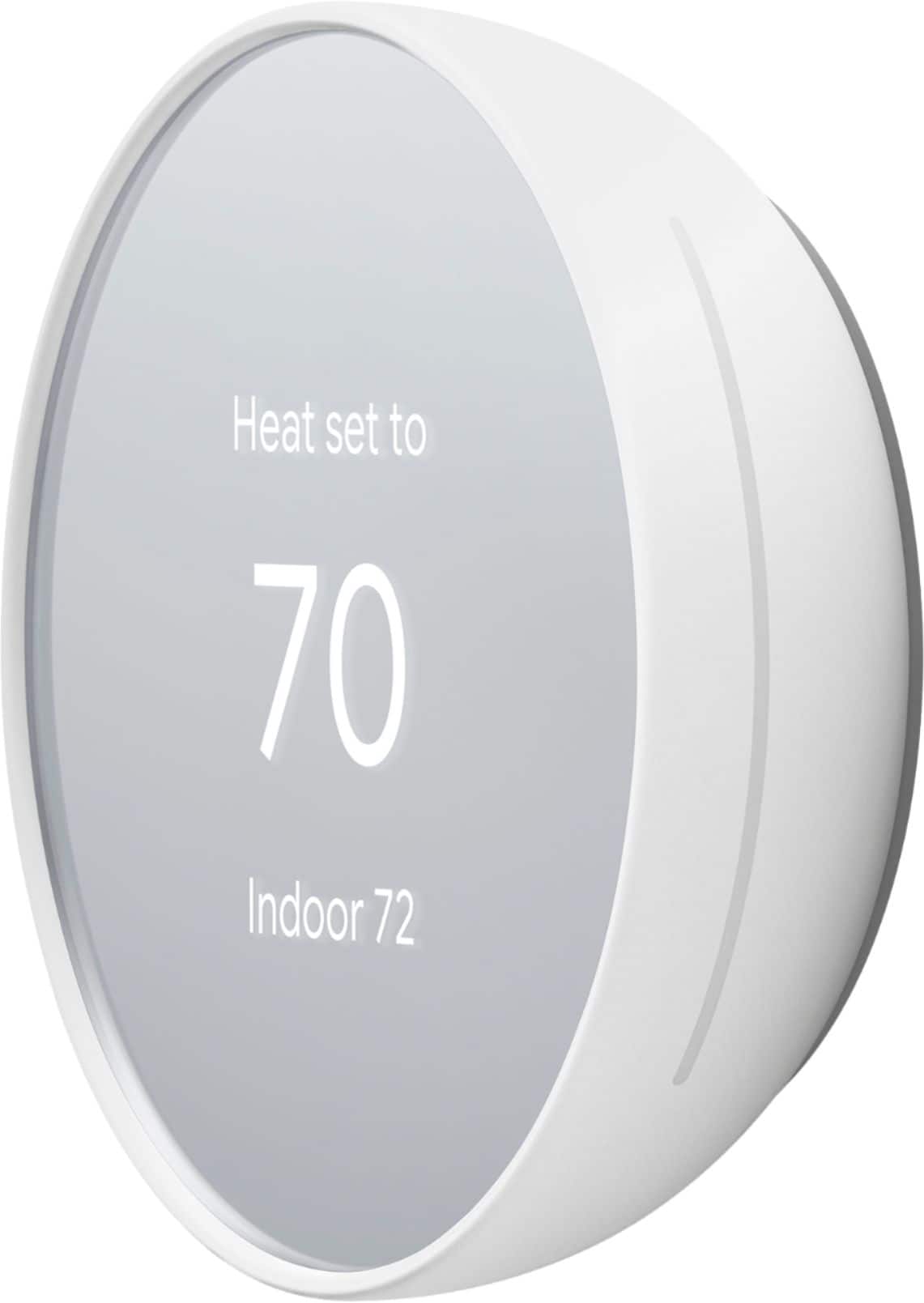 Alt View 11. Google - Nest Smart Programmable Wifi Thermostat - Snow.
