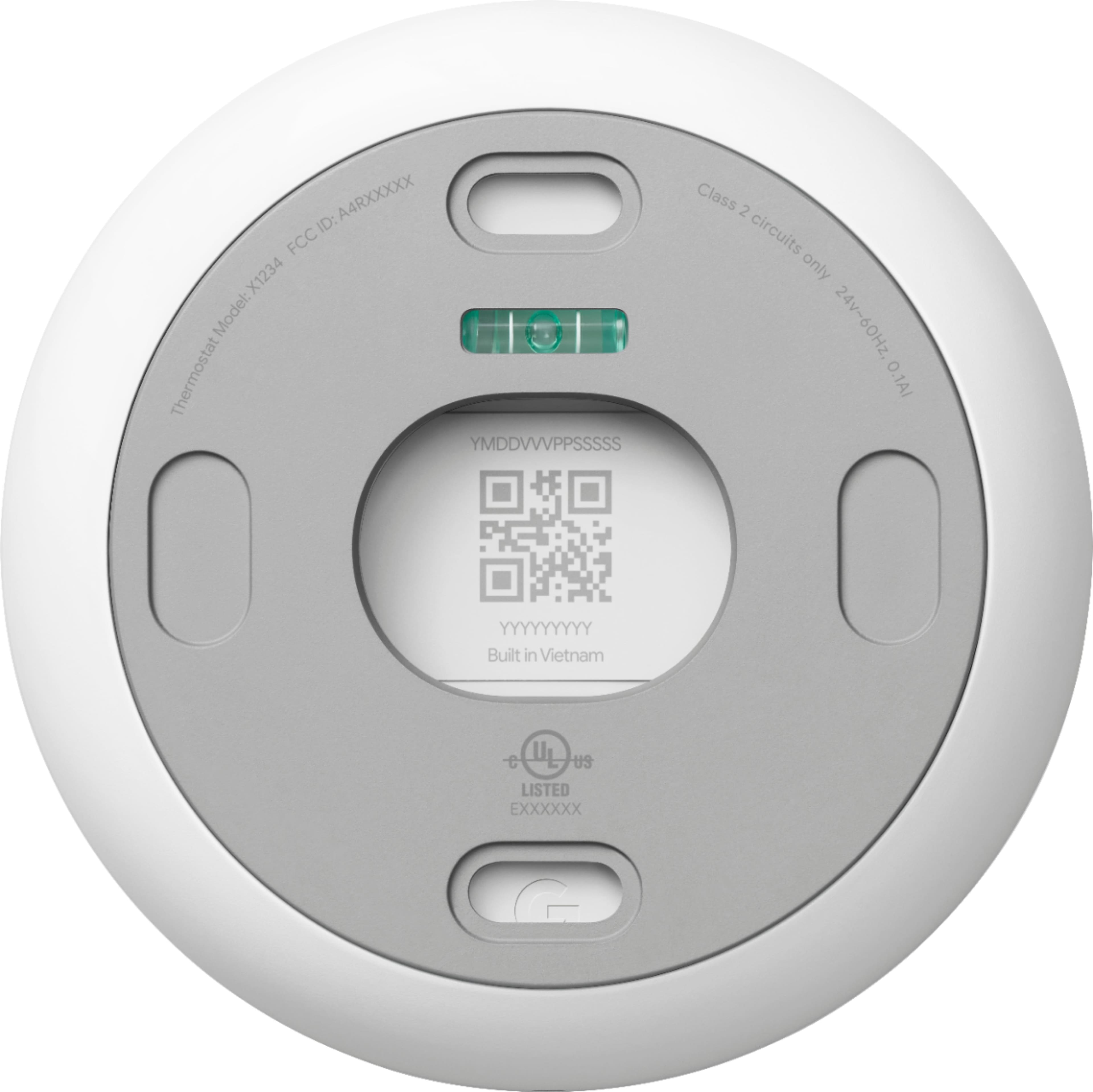 Alt View 14. Google - Nest Smart Programmable Wifi Thermostat - Snow.