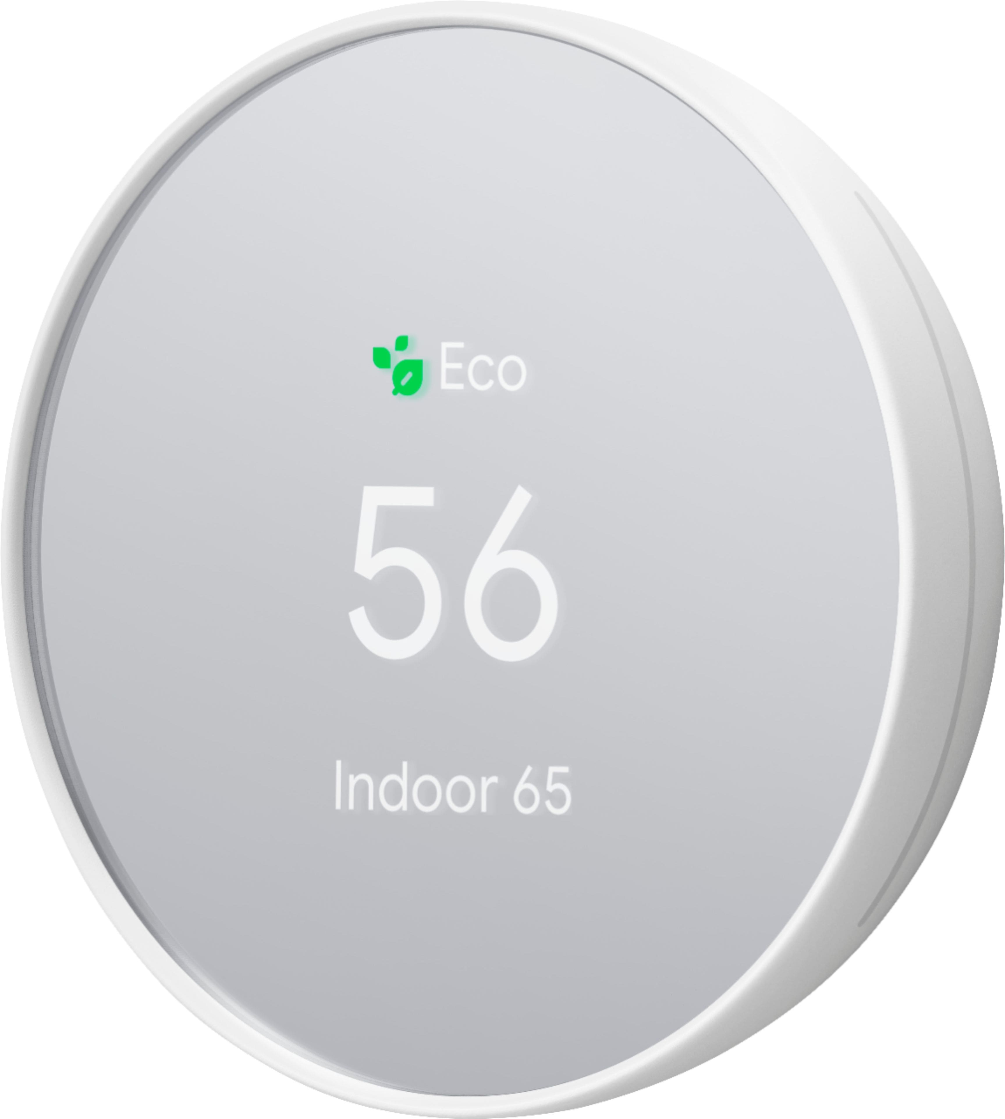 Alt View 16. Google - Nest Smart Programmable Wifi Thermostat - Snow.